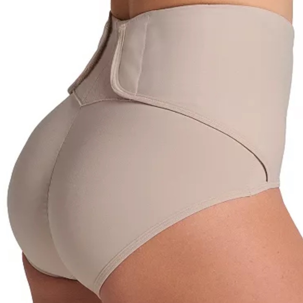 NWT Leonisa M Firm Control Adjustable Compression Belly Shaper Postpartum Tan